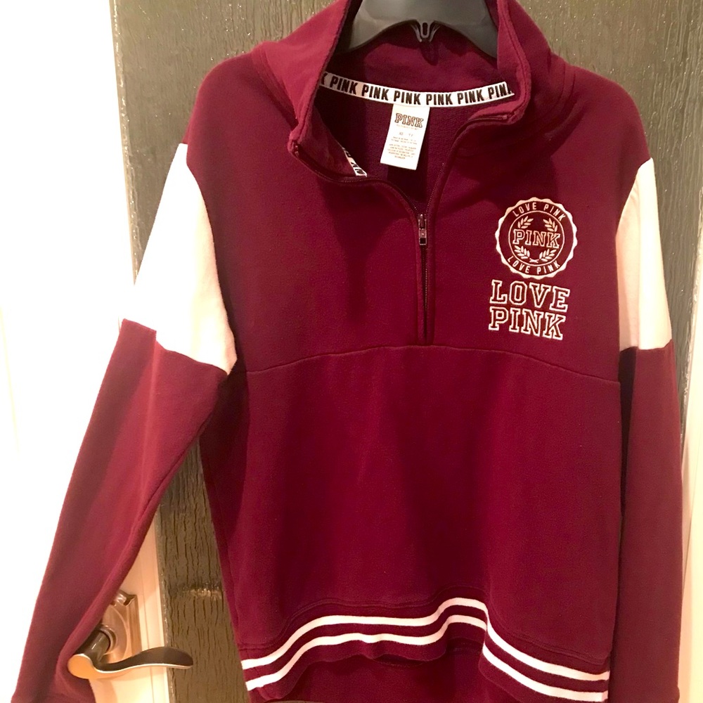 PINK pullover sweatshirt size XS